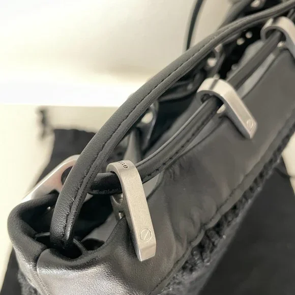 Rag & Bone Crochet Leather Trim Bucket Bag - Picture 7 of 7